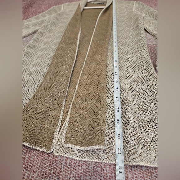 Nic and Zoe crochet tank and cardigan set silk and rayon blend. Large - Picture 7 of 16